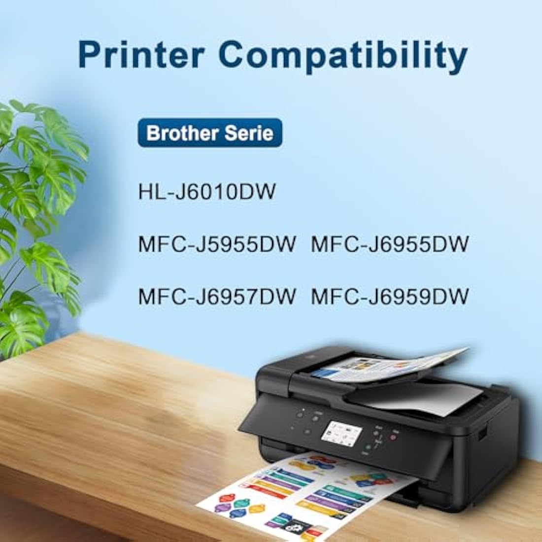 Jagute LC427 Ink Cartridges 4-Pack for Brother MFC-J5955DW MFC-J6955DW