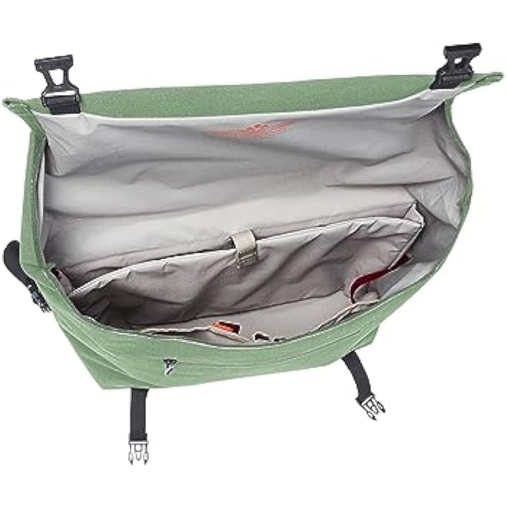VAUDE 2-in-1 Bicycle Pannier Bag | 20L Waterproof Laptop Bag – Green