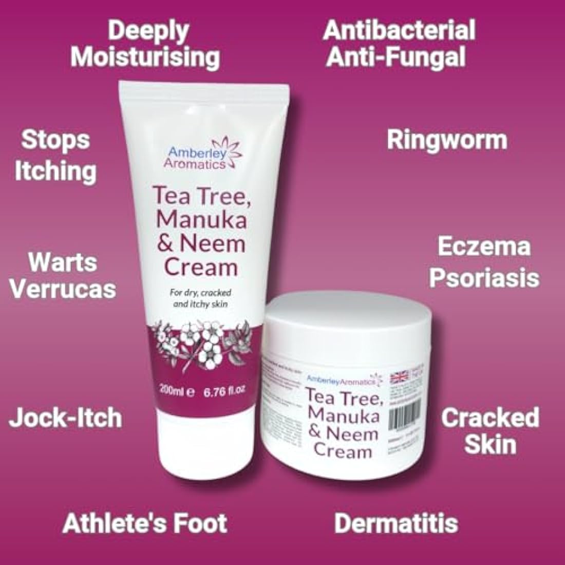 Tea Tree, Manuka & Neem Cream | Natural Antiseptic - 350ml