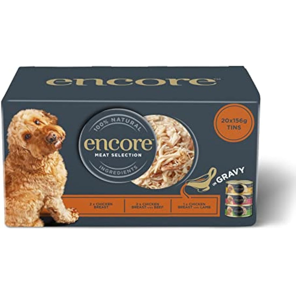 Encore Natural Wet Dog Food | Grain Free Meat Selection | 20 x 156g