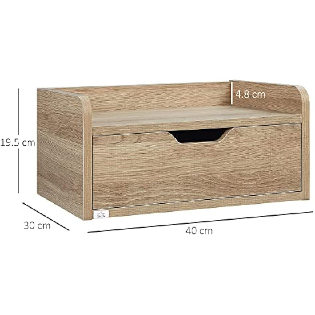 Jolof Store Floating Nightstand Set of 2 - Wall Mounted Bedside Table