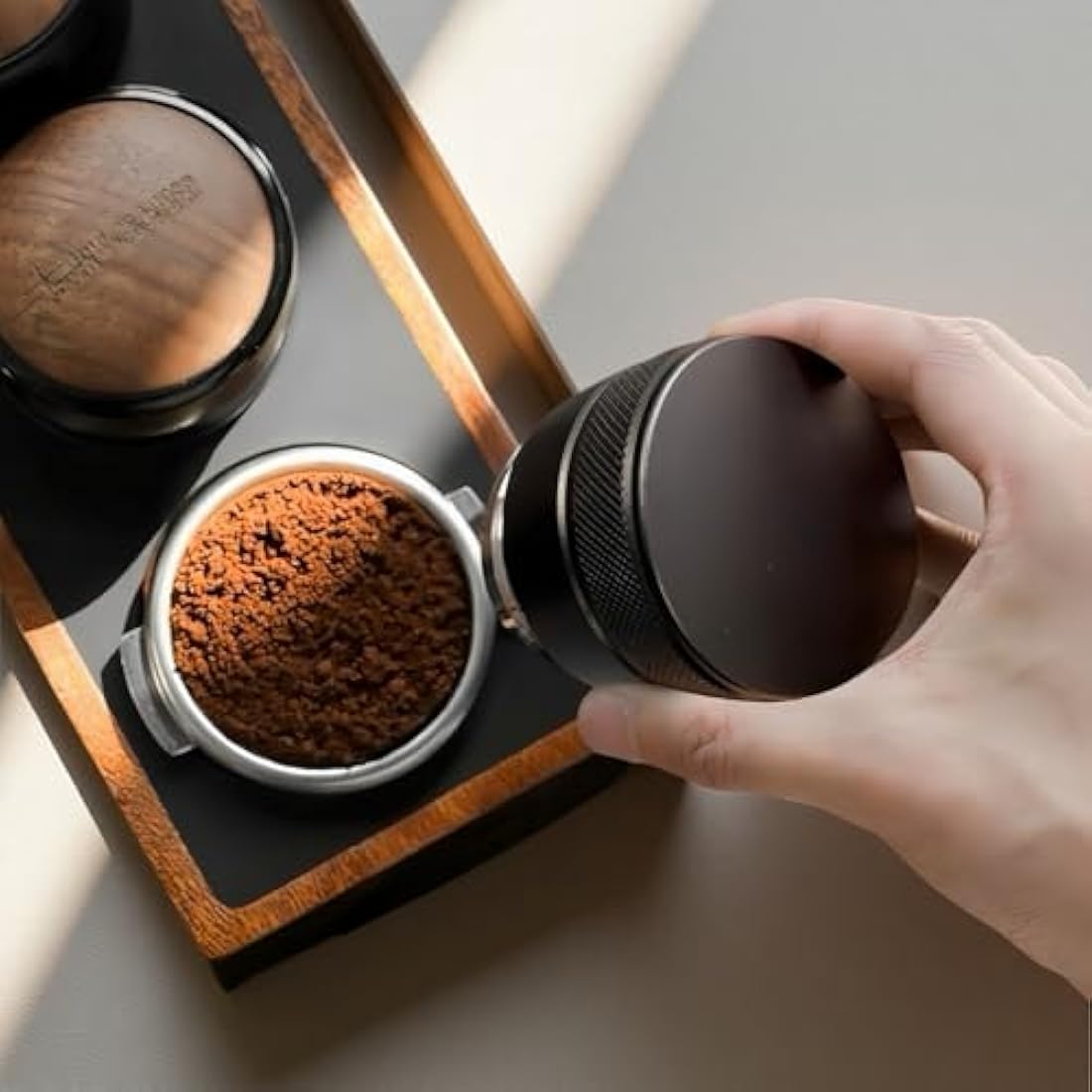 Jolof Store 54mm Espresso Tamper and Distributor Set with Cleaning Brush