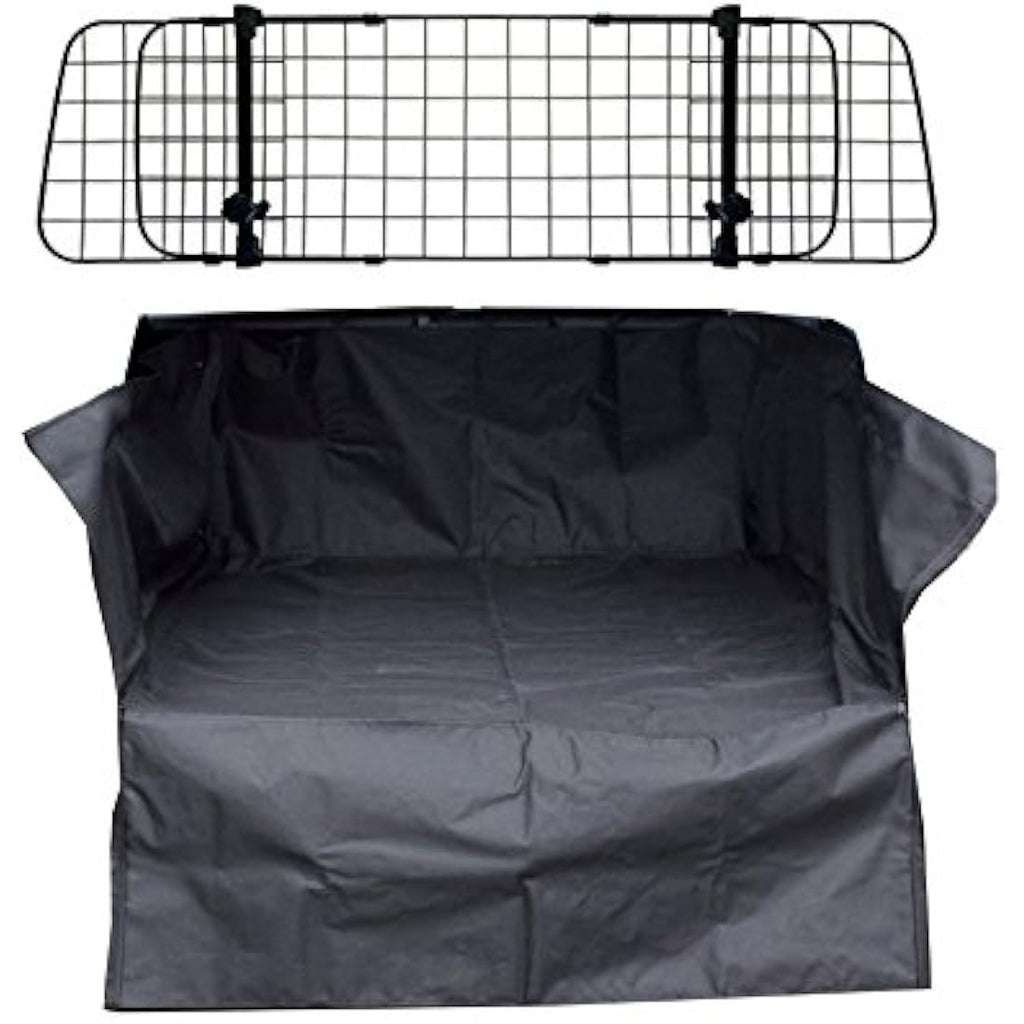 Heavy Duty Car Boot Liner & Mesh Dog Guard Barrier Kit