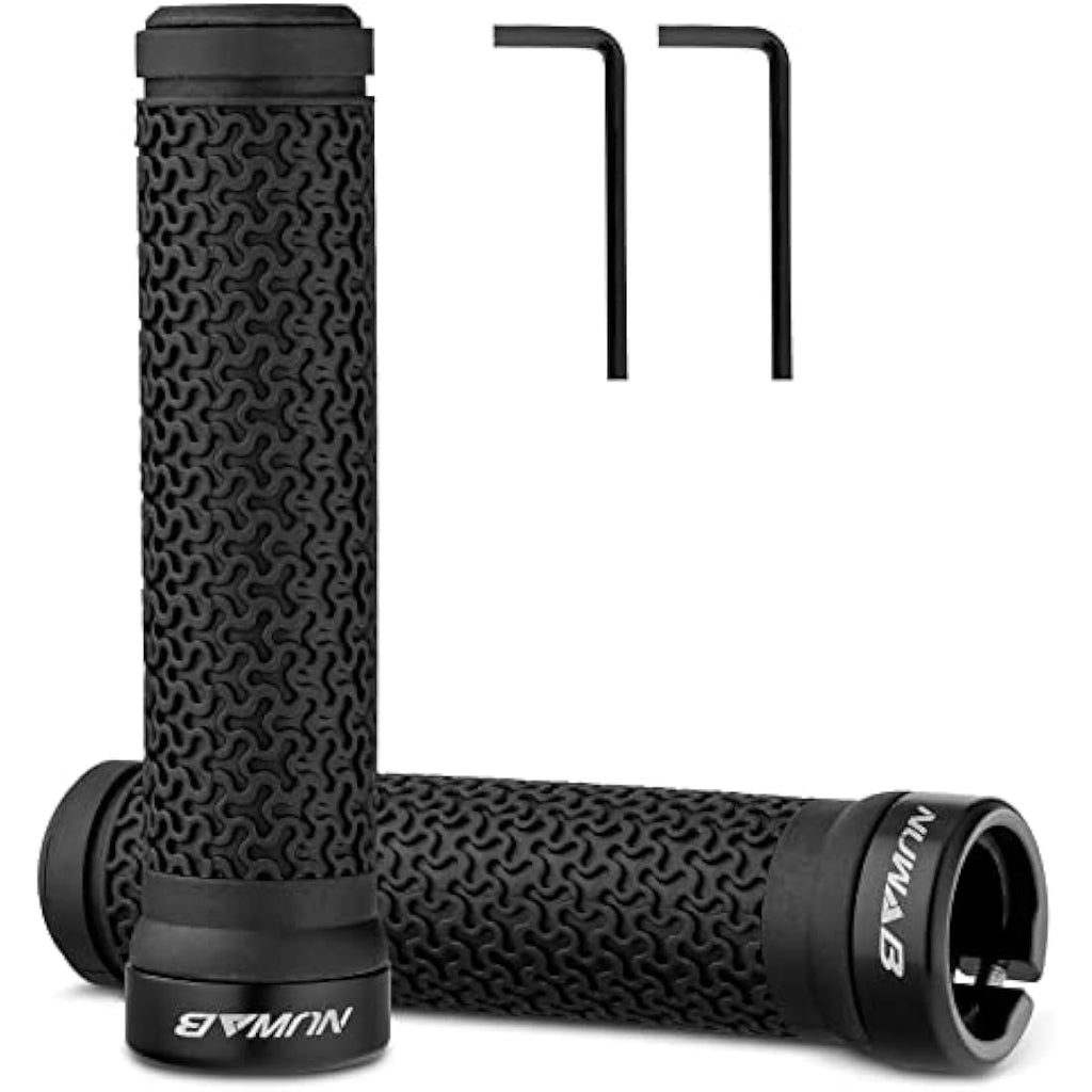 Lock-on Bike Handlebar Grips – Anti-Slip TPR Rubber MTB Grips