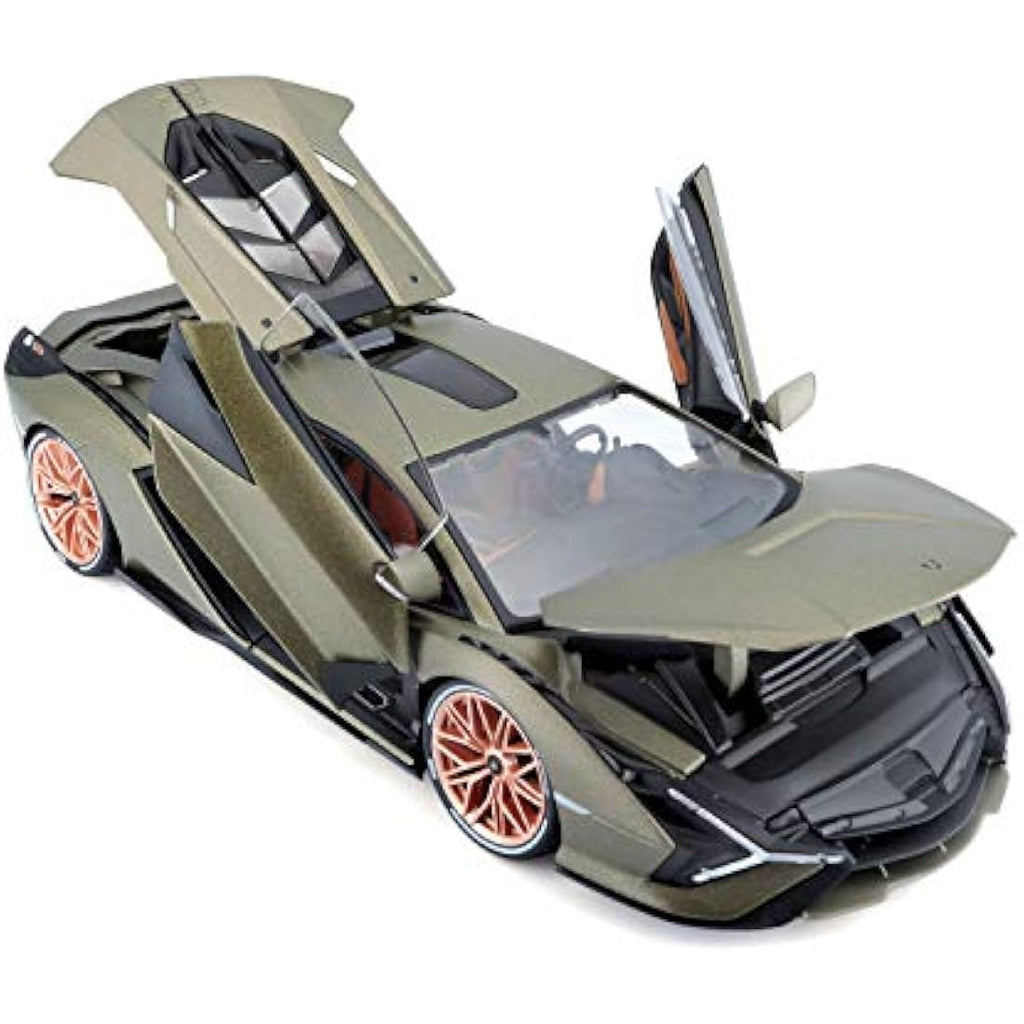 Bburago Lamborghini Sian 1:18 Die-Cast Model Car – Green Supercar