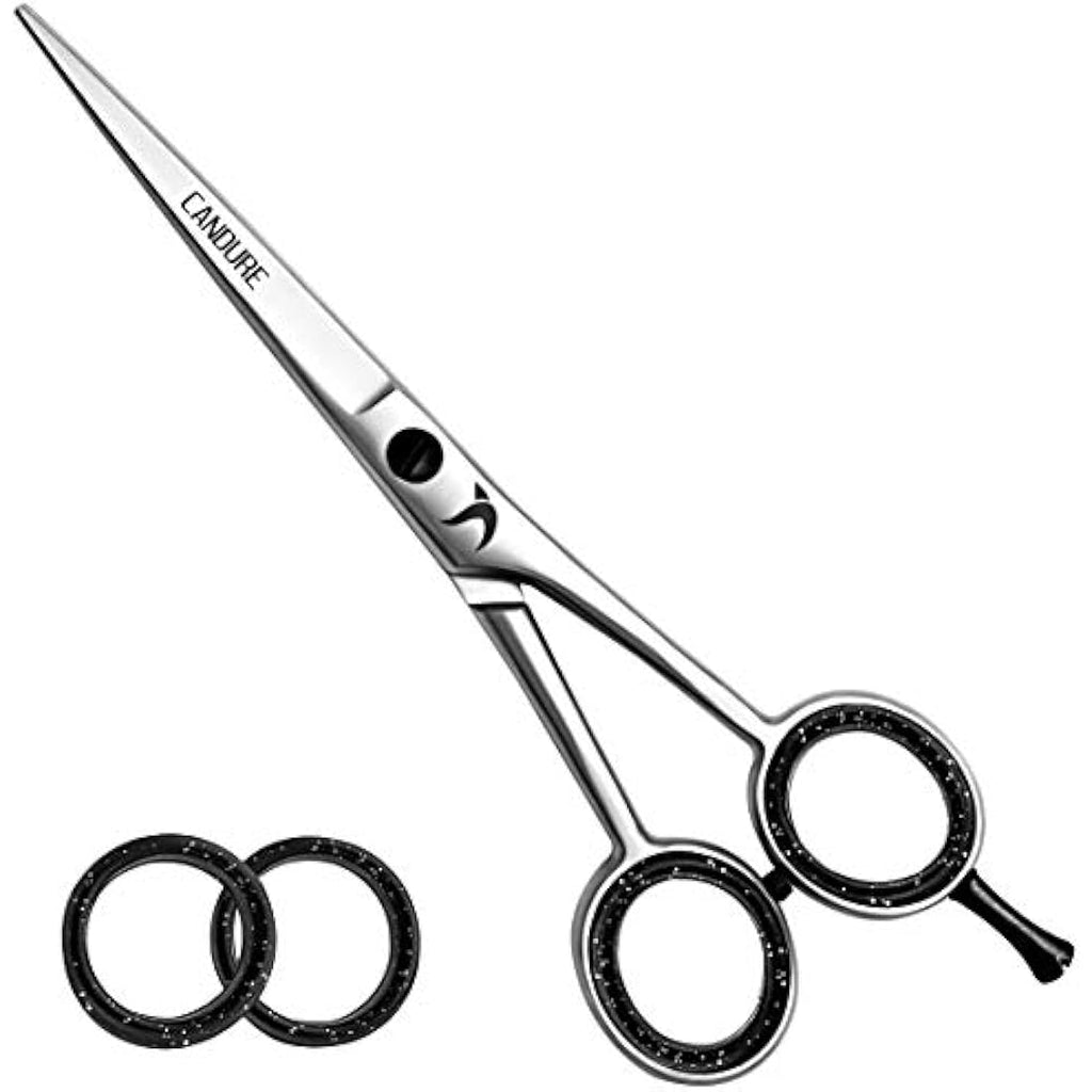 CANDURE Professional Hair Cutting Scissors – Stainless Steel Barber Shears