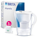 BRITA Marella Water Filter Jug White 2.4L | Includes 3 MAXTRA PRO Filters