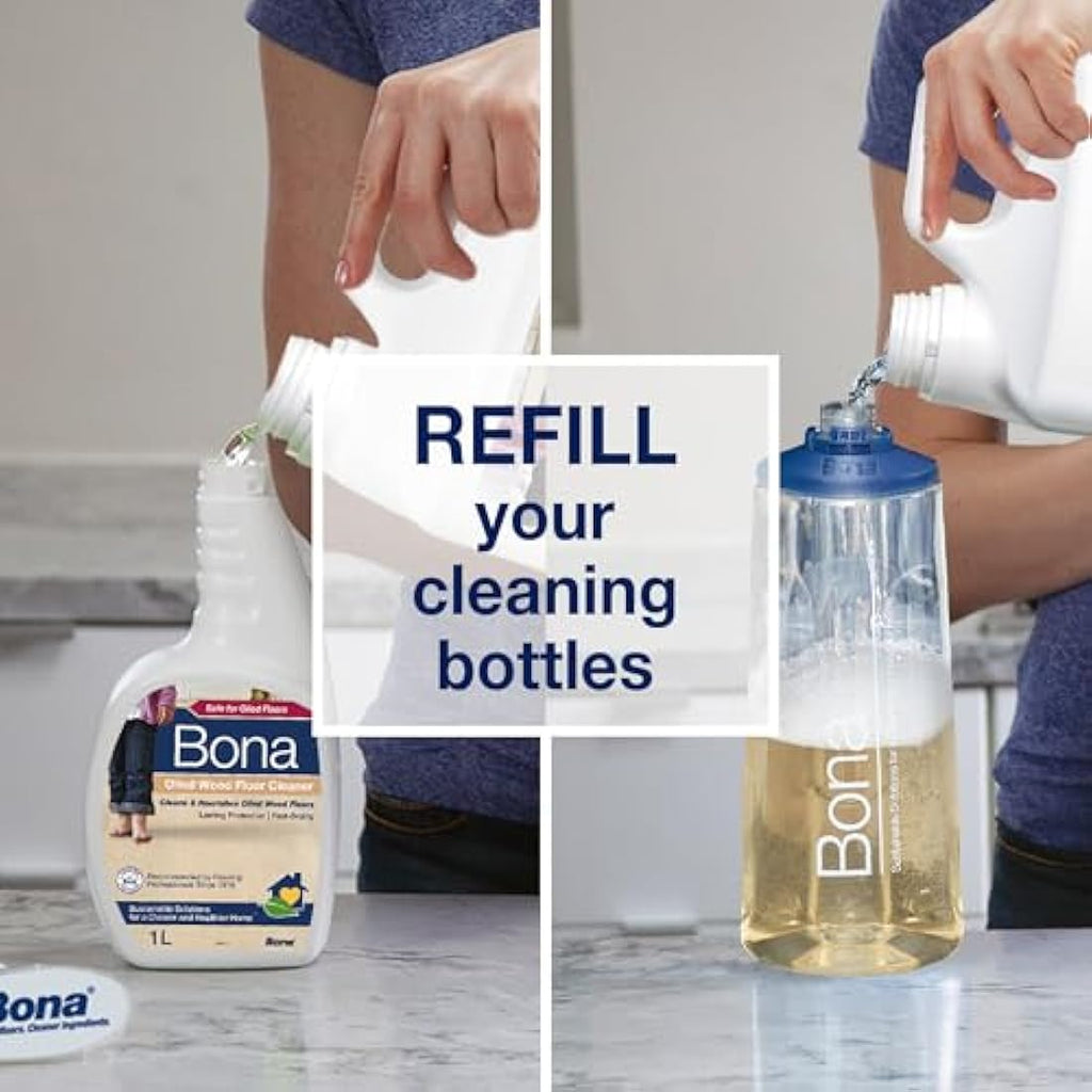 Bona Oiled Wood Floor Cleaner Refill – Plant-Based Formula – 2.5L