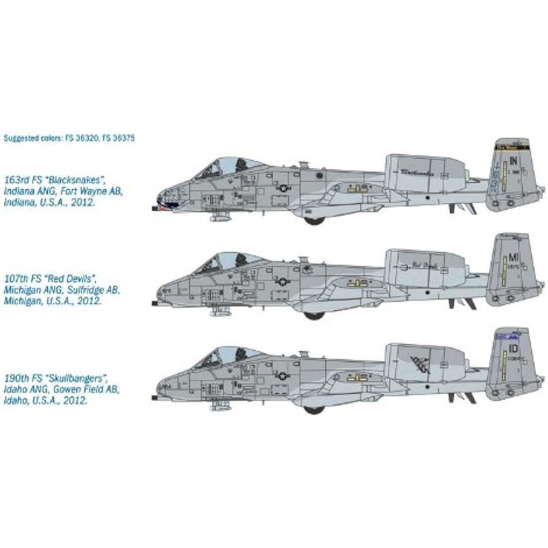 Italeri A-10C Thunderbolt II Blacksnakes 1:48 Scale Model Kit