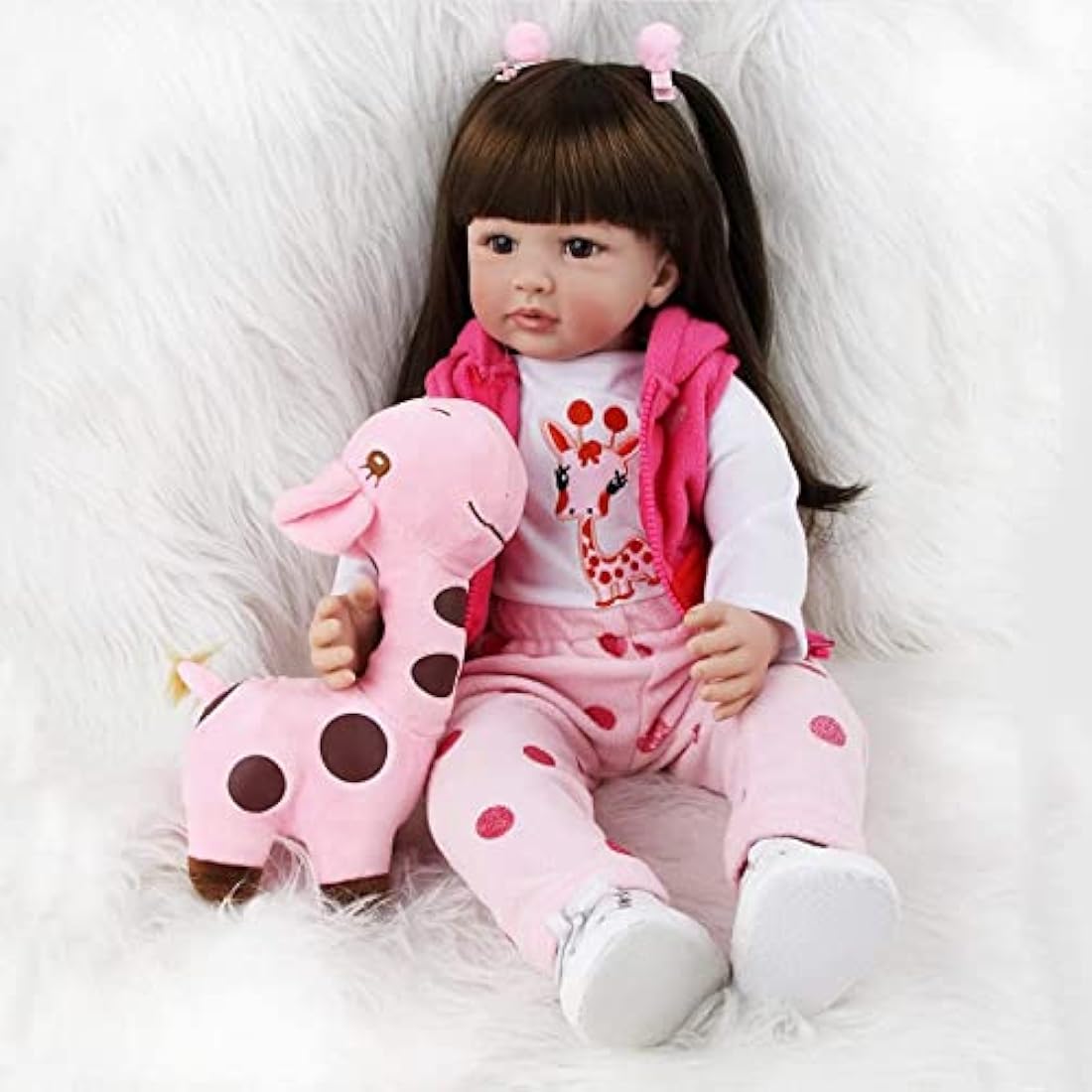 ZIYIUI 24 Inch Reborn Baby Doll | Realistic Soft Silicone Vinyl Girl