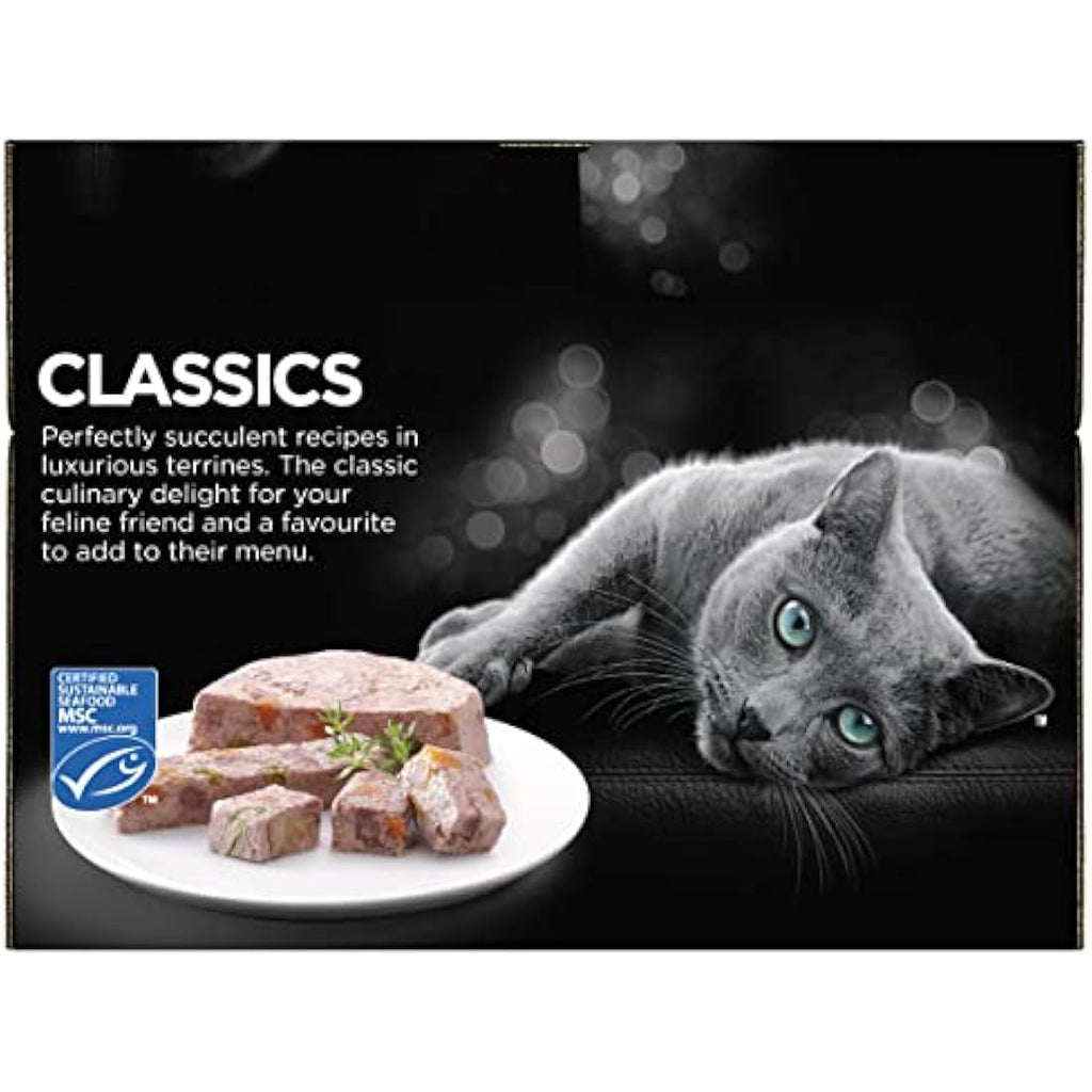 Sheba Classics Ocean Collection Wet Cat Food Pate - 48 x 85g Trays