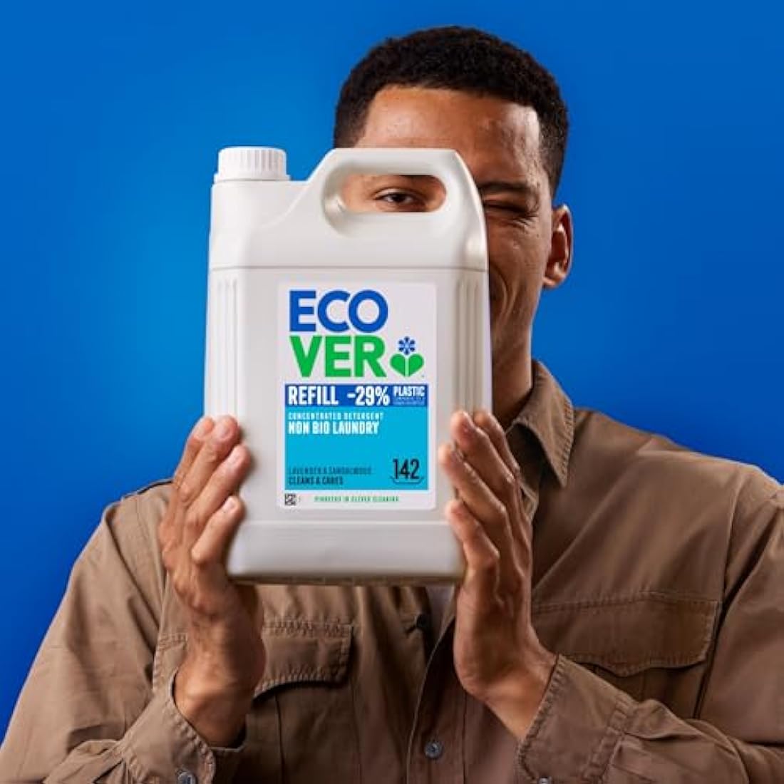 Ecover Non-Bio Laundry Detergent Refill – Lavender & Sandalwood, 5L