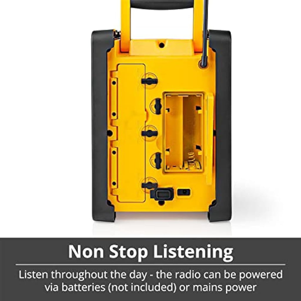 Ex-Pro Jobsite FM Radio | IPX5 Water Resistant Bluetooth Speaker - Yellow