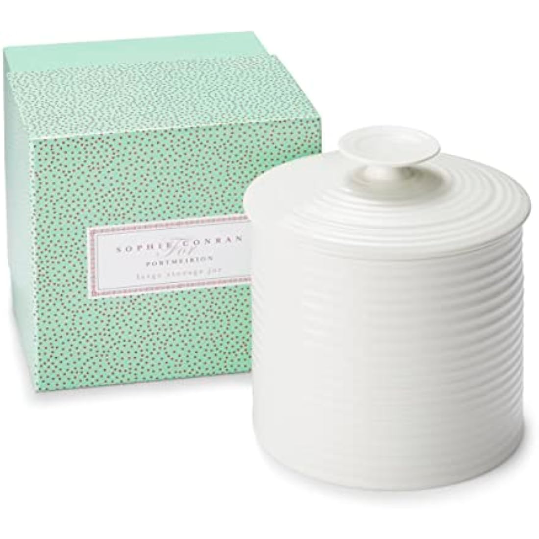 Sophie Conran for Portmeirion Ceramic Storage Jar | White Kitchen Canister