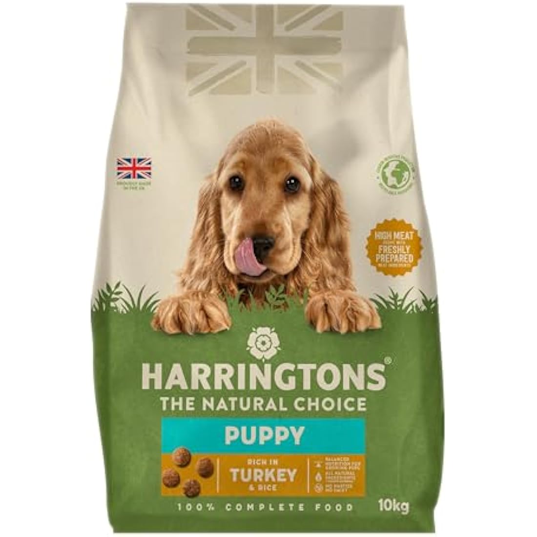 Harringtons Puppy Dry Dog Food – Natural Turkey & Rice Kibble, 10kg