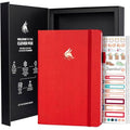 Clever Fox Ultimate Goal Planner – 90 Day Undated A5 Journal, Ruby Red