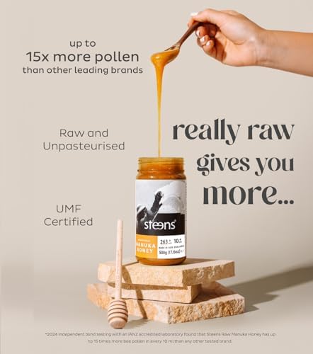 Steens Raw Manuka Honey | MGO 263+ UMF 10+ New Zealand Honey – 500g