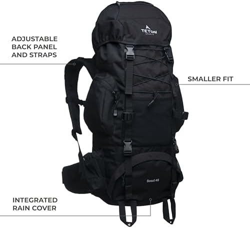 TETON Sports Internal Frame Hiking Backpack – Unisex Trekking Pack