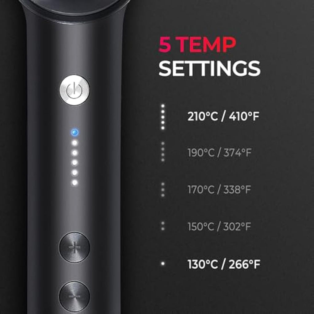 TYMO Hair Straightener Brush – Ionic 2-in-1 Flat Iron with 5 Temp Settings