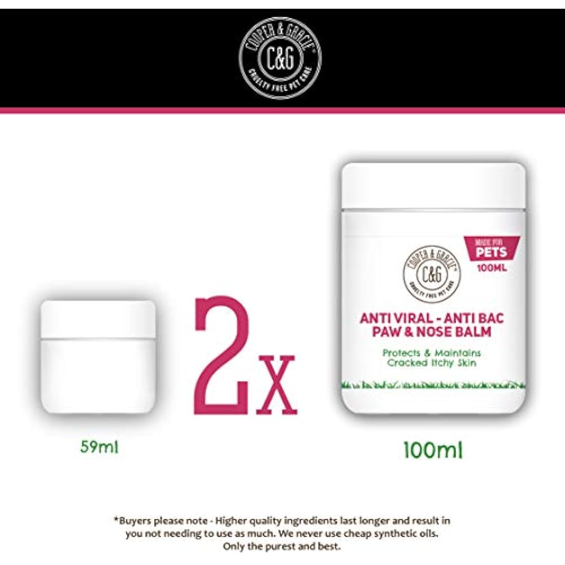 Dog Paw and Nose Balm – Natural Soothing 100ml Formula