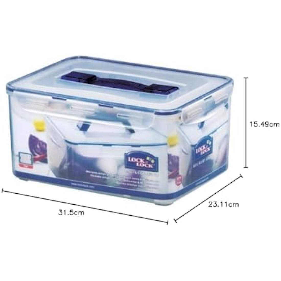 LocknLock 8L Airtight Food Storage Container with Freshness Tray