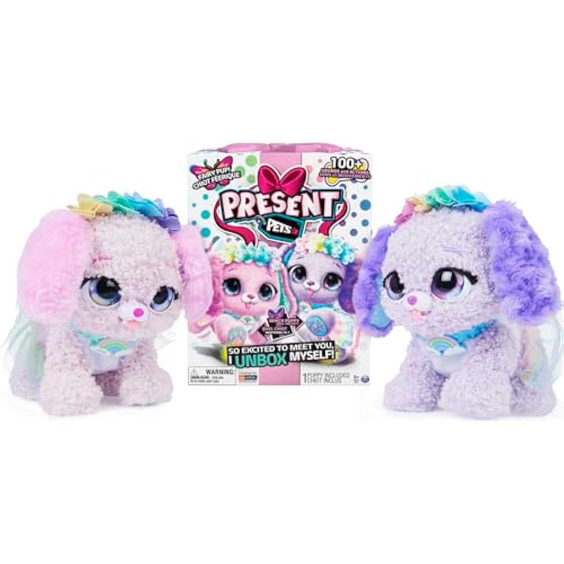 Present Pets Fairy Puppy Interactive Plush Toy – 100+ Sounds & Actions