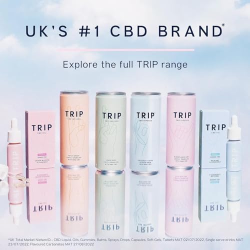 TRIP CBD Drink - Elderflower Mint Sparkling Water - 24 x 250ml Cans