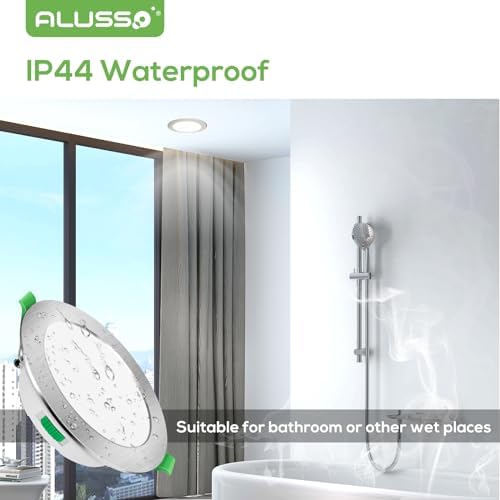 7W LED Recessed Downlights | Ultra Slim IP44 Dimmable CCT 6 Pack