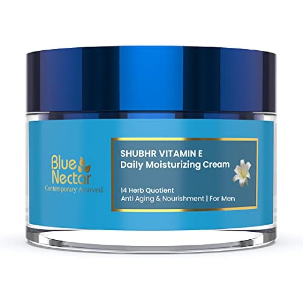 Blue Nectar Anti Aging Cream for Men | Natural Firming Moisturizer - 50g