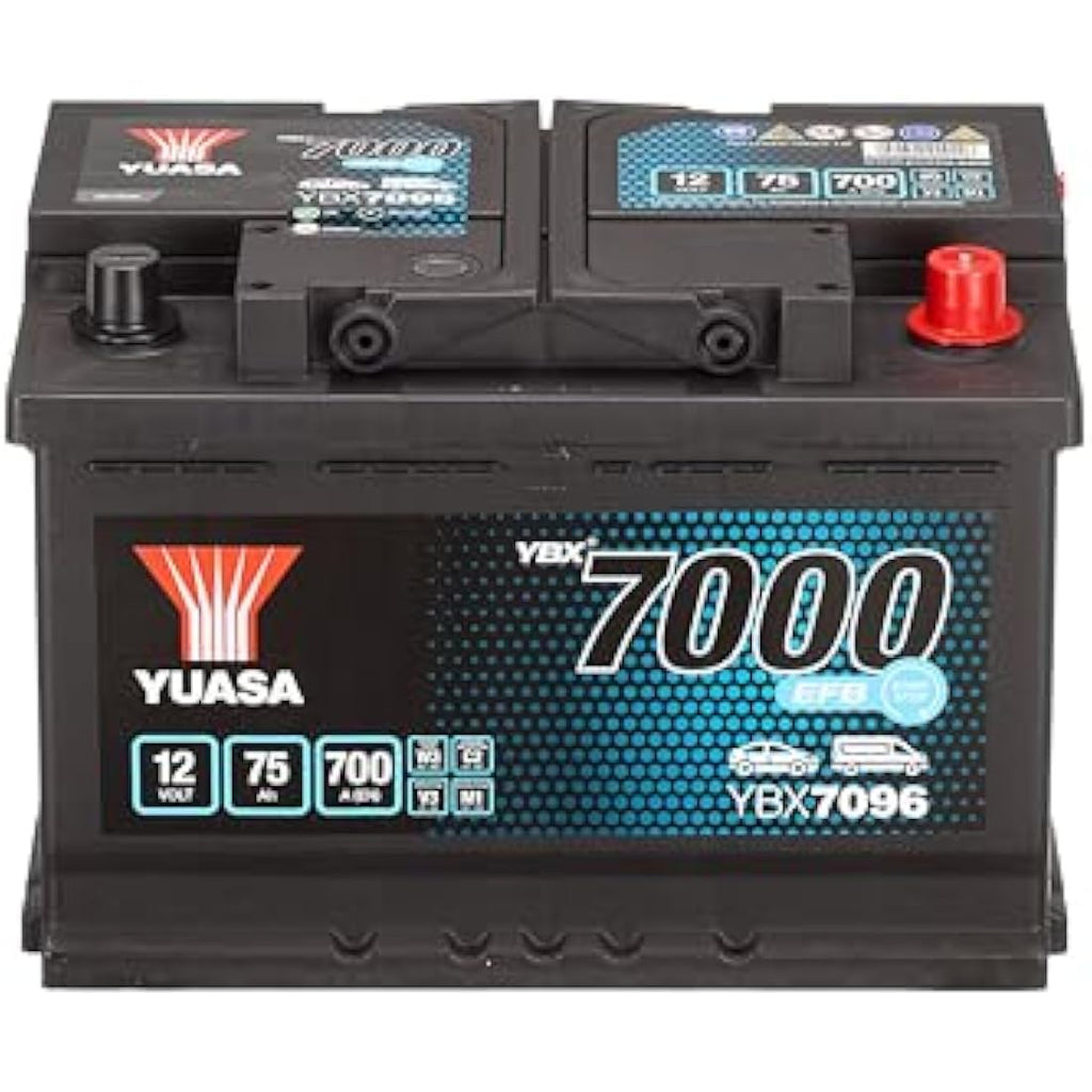 Yuasa YBX7096 12V 75Ah 700CCA EFB Start Stop Car Battery