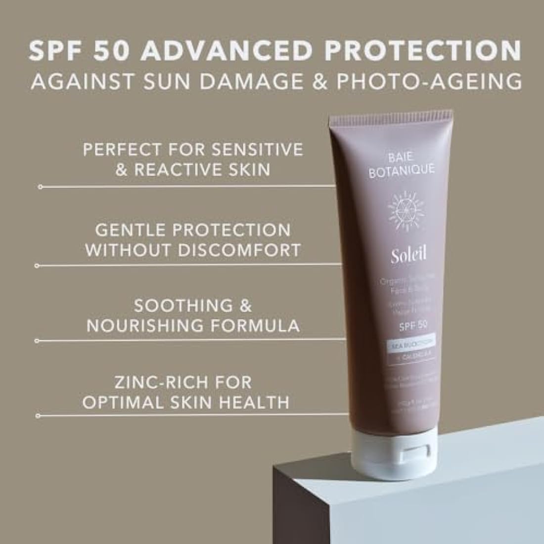 Baie Botanique SPF 50 Mineral Sunscreen | Organic Reef Safe - 240g