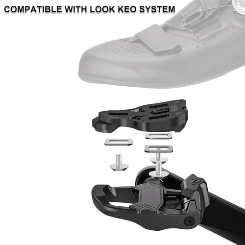GEWAGE Road Bike Click Pedals | Look KEO Compatible Composite Body