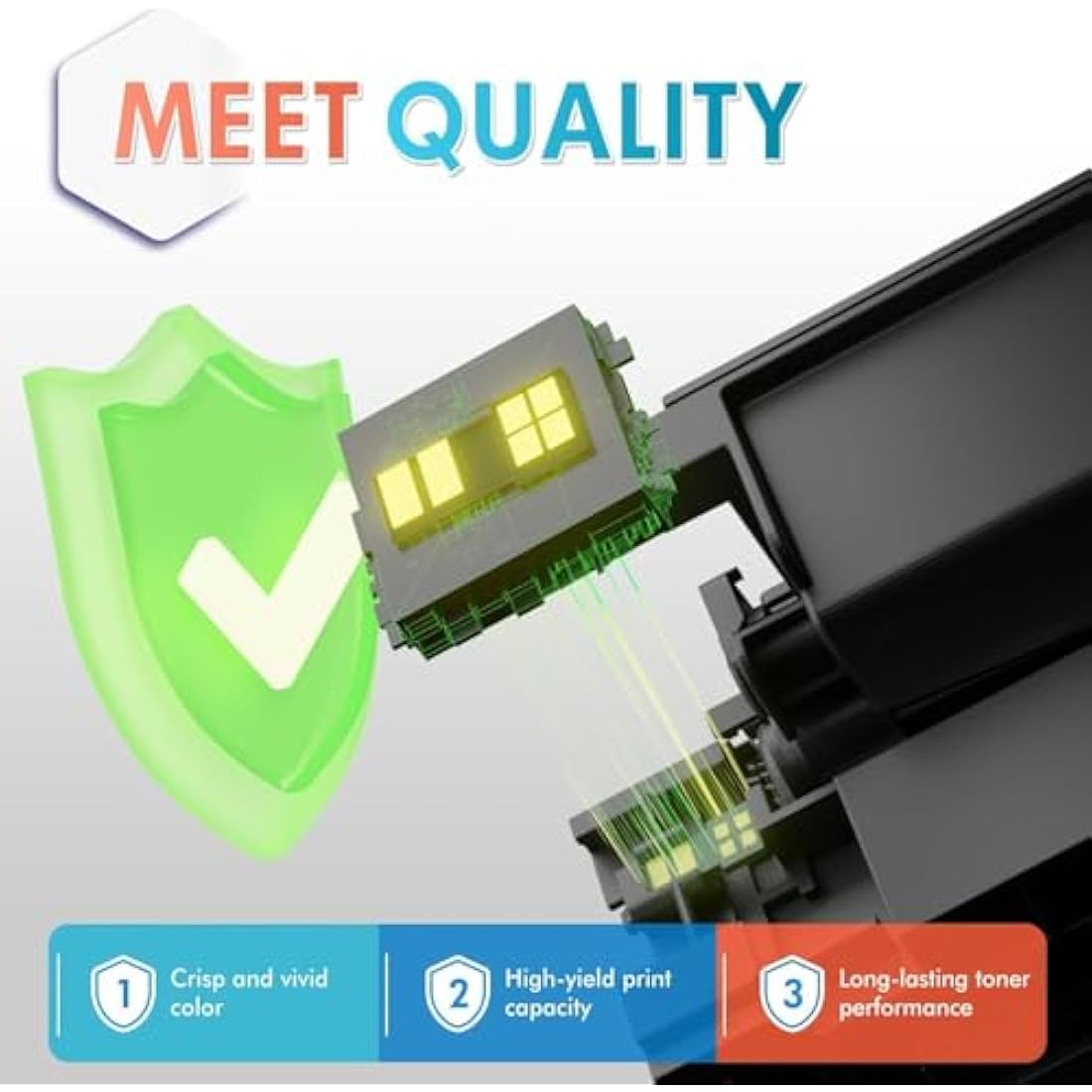 Jolof Store 207X High Yield Toner Cartridges with Chip for HP M283fdw - 4-Pack