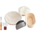 Sourdough Bread Starter Kit – Round & Oval Banneton Baskets