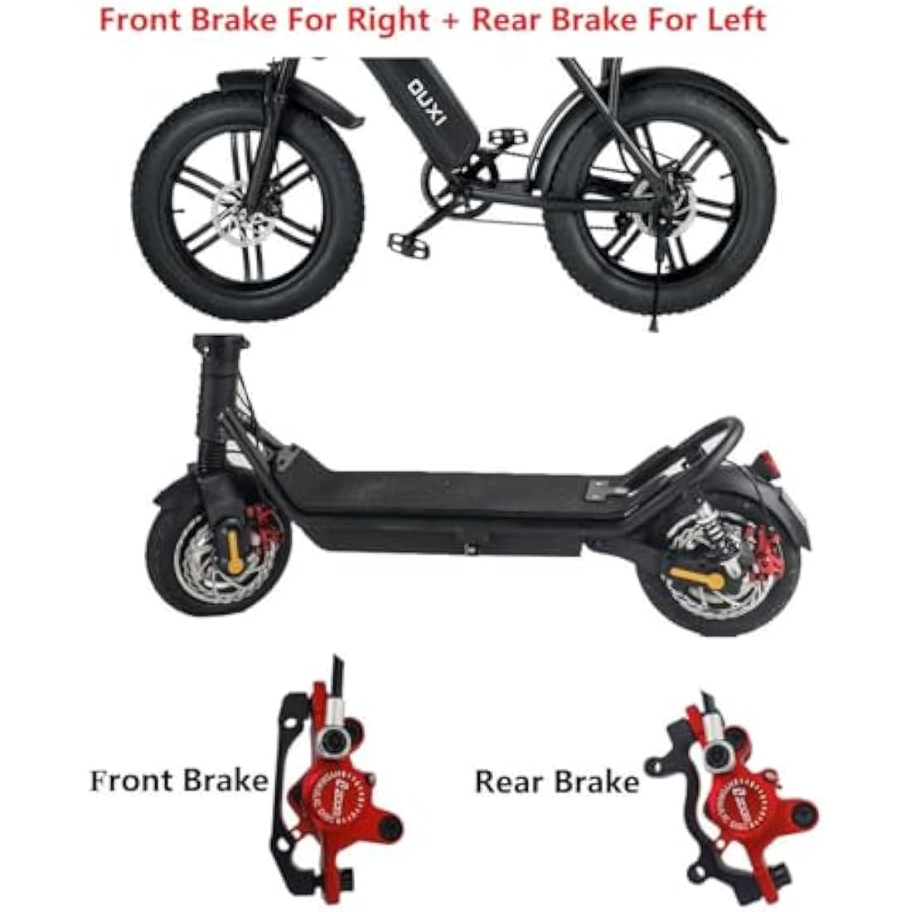 Zoom HB-875-E E-Bike Hydraulic Disc Brake Set - Front & Rear Black