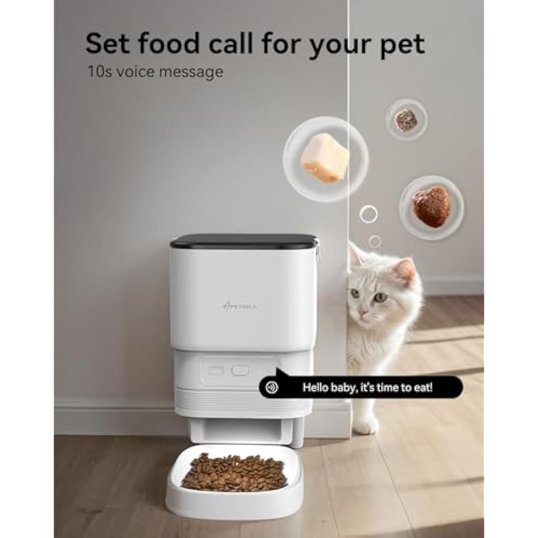APETDOLA Automatic Cat Feeder - 4L Smart WiFi Food Dispenser with App