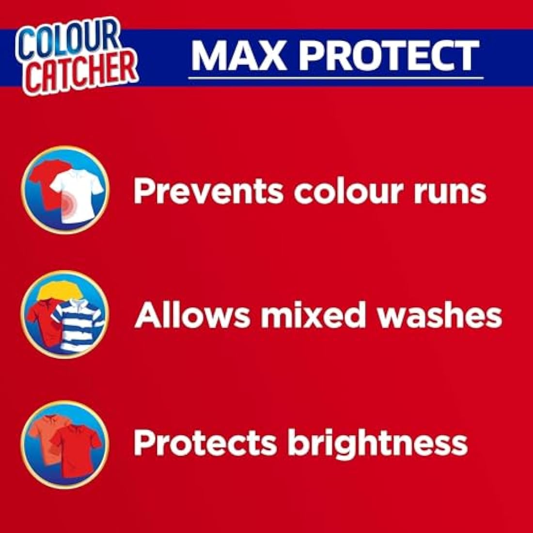 Colour Catcher Max Protect Laundry Sheets – Colour Protection – 120 Count