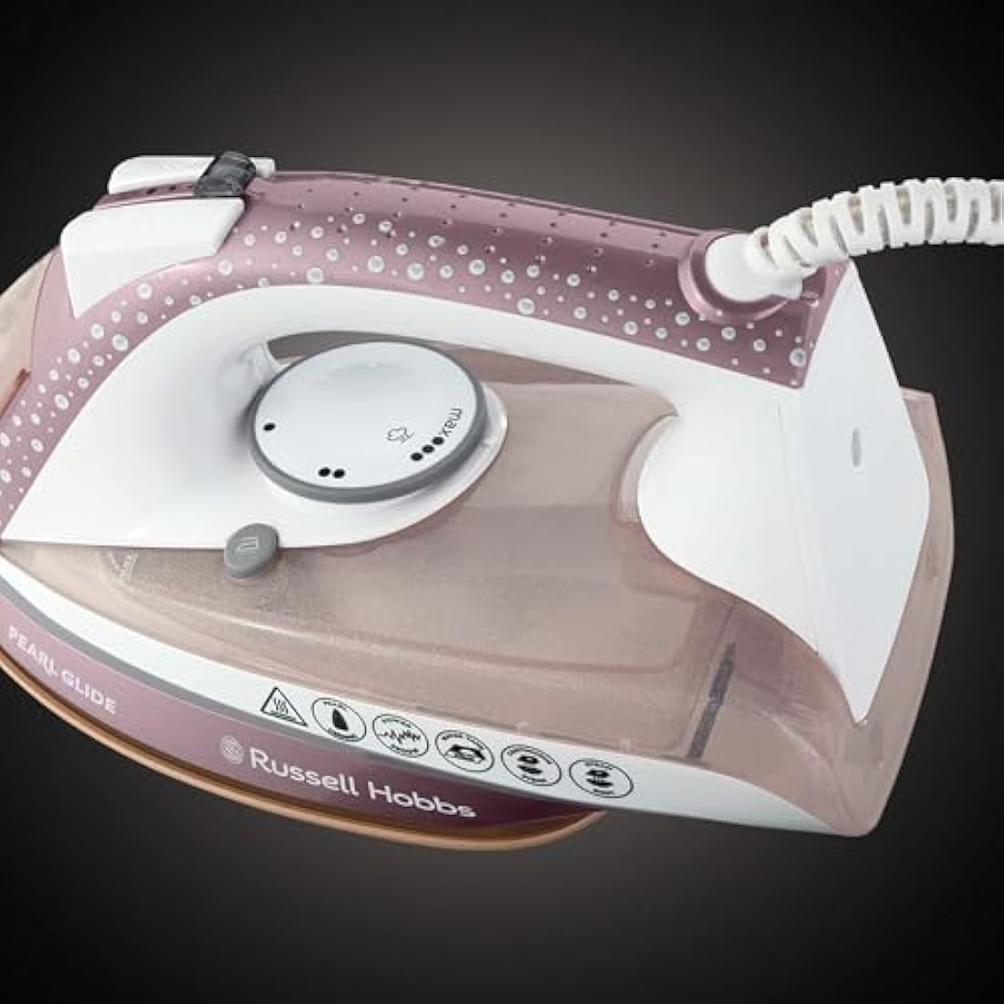 Russell Hobbs Pearl Glide Steam Iron – 2600W Ceramic Soleplate