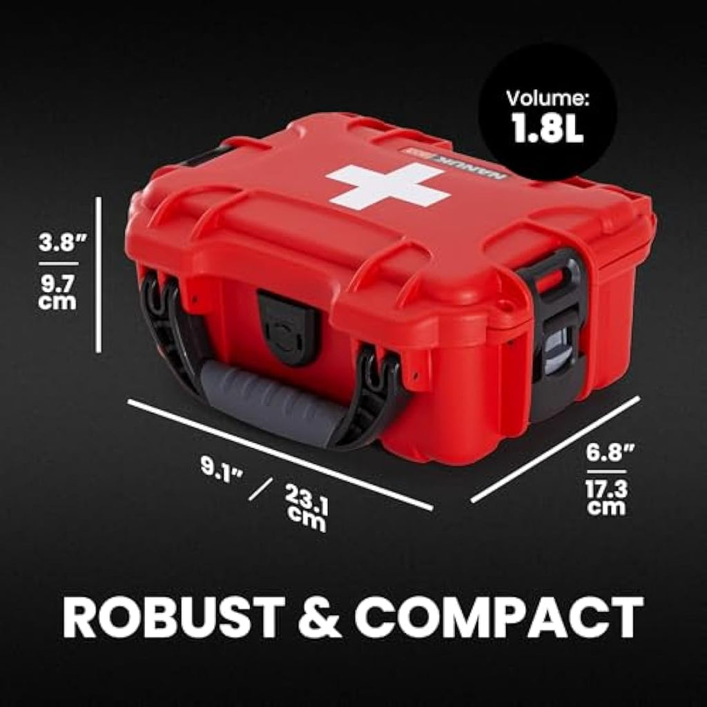 Nanuk 903 First Aid Case – Waterproof IP67 Impact Resistant Red