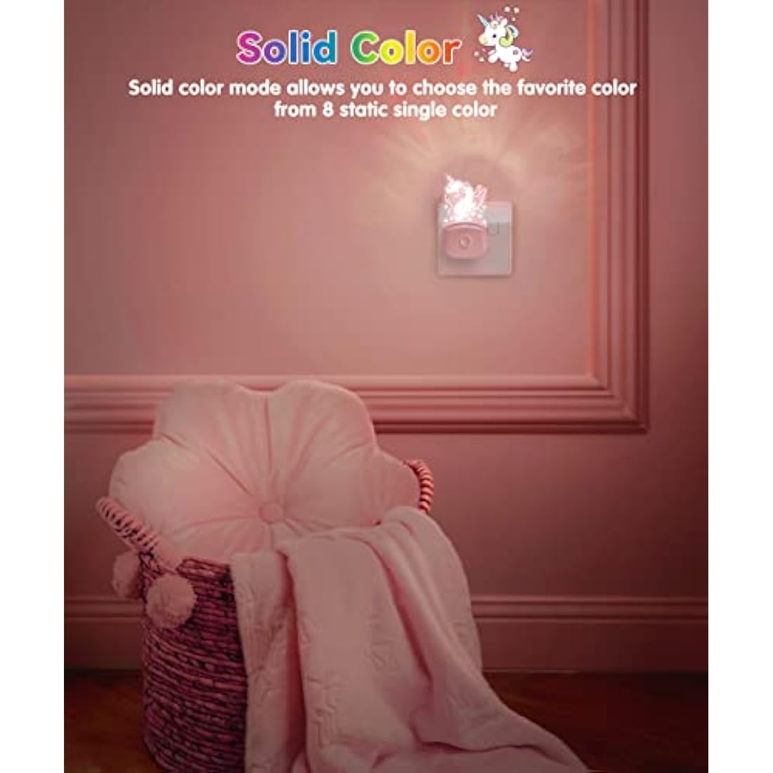 LOHAS-LED Color Changing Night Light | Dusk to Dawn Sensor for Kids