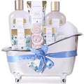 Spa Luxetique 8-Piece Jasmine Spa Gift Set with Reusable Bathtub