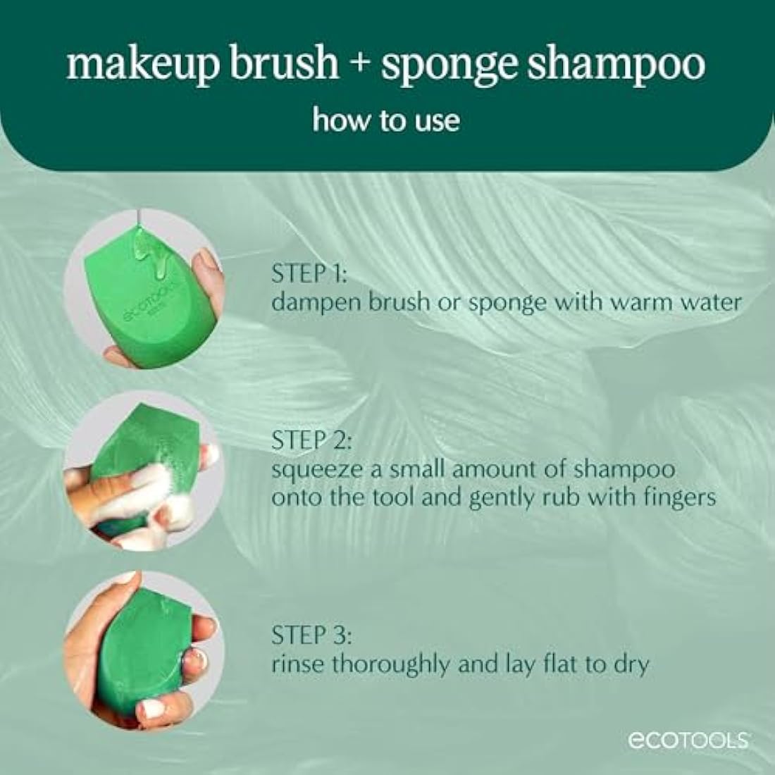 EcoTools Makeup Brush and Sponge Shampoo | Fragrance-Free Cleanser - 6oz