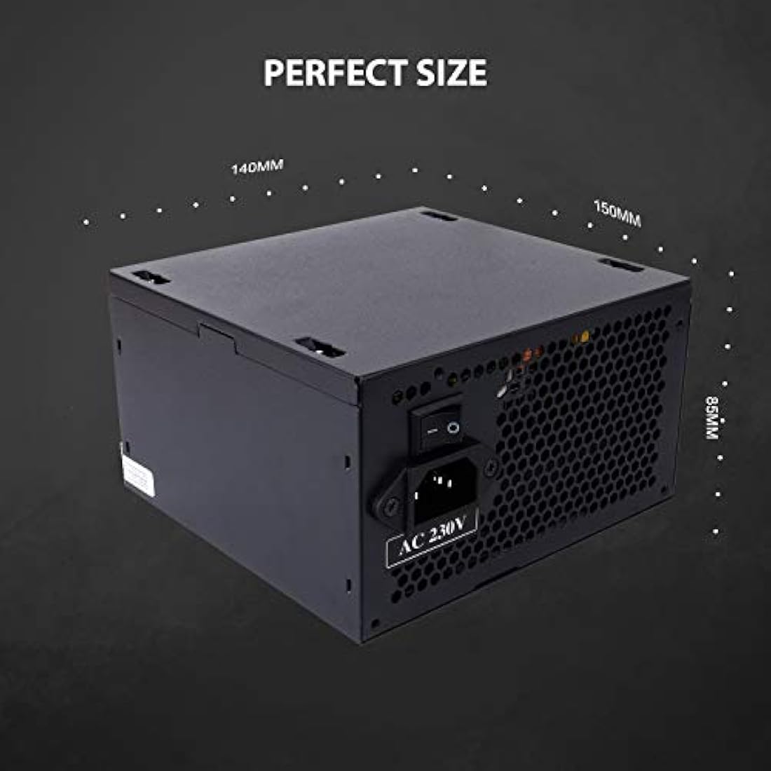 CiT Builder 500W ATX Power Supply | 12cm Cooling Fan | Non-Modular