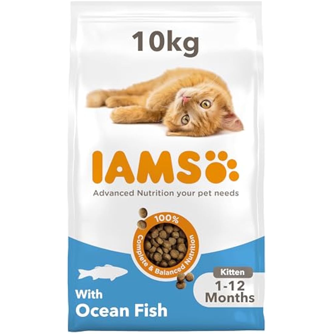 IAMS Kitten Dry Cat Food – Ocean Fish High Protein Formula 10kg