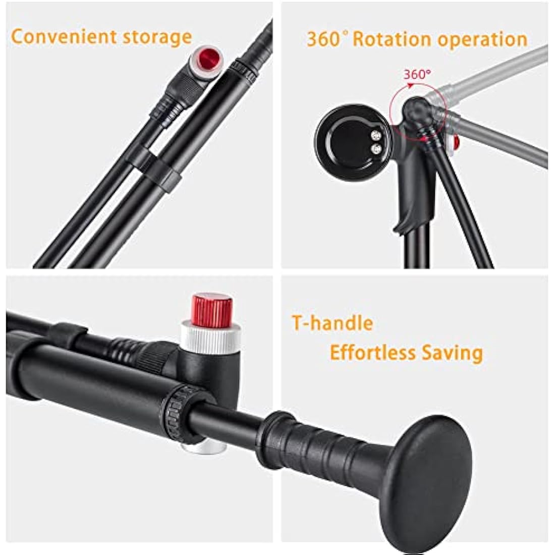 Jolof Store High Pressure Shock Pump – 300 PSI MTB Fork & Tyre Pump