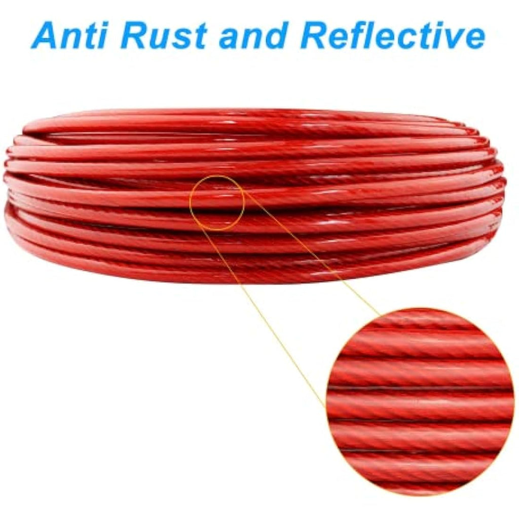 Dog Tie Out Cable – Reflective Galvanized Steel Lead Line