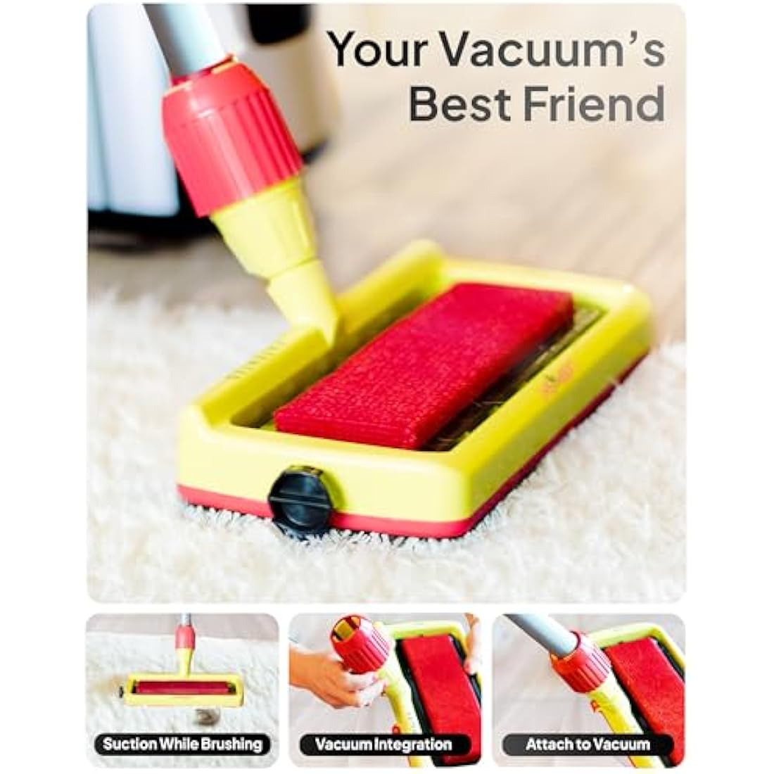 LeBRUSH 2.0 Pet Hair Remover Broom – Carpet Rake with Extendable Handle