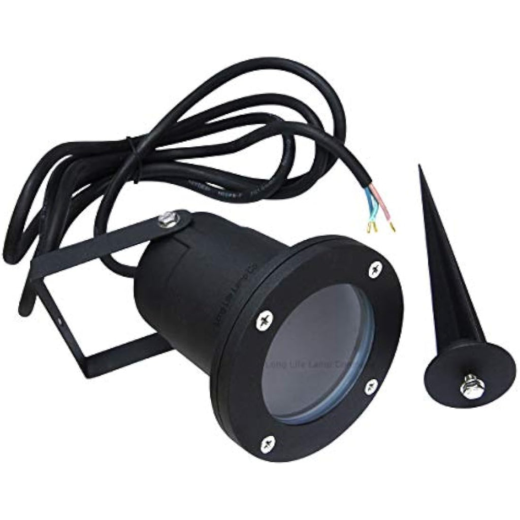 GU10 Outdoor Garden Spike Lights | IP65 Matt Black - 4 Pack