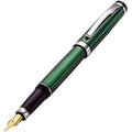 Xezo Incognito Fountain Pen | Fine Nib Forest Green & Platinum Plating