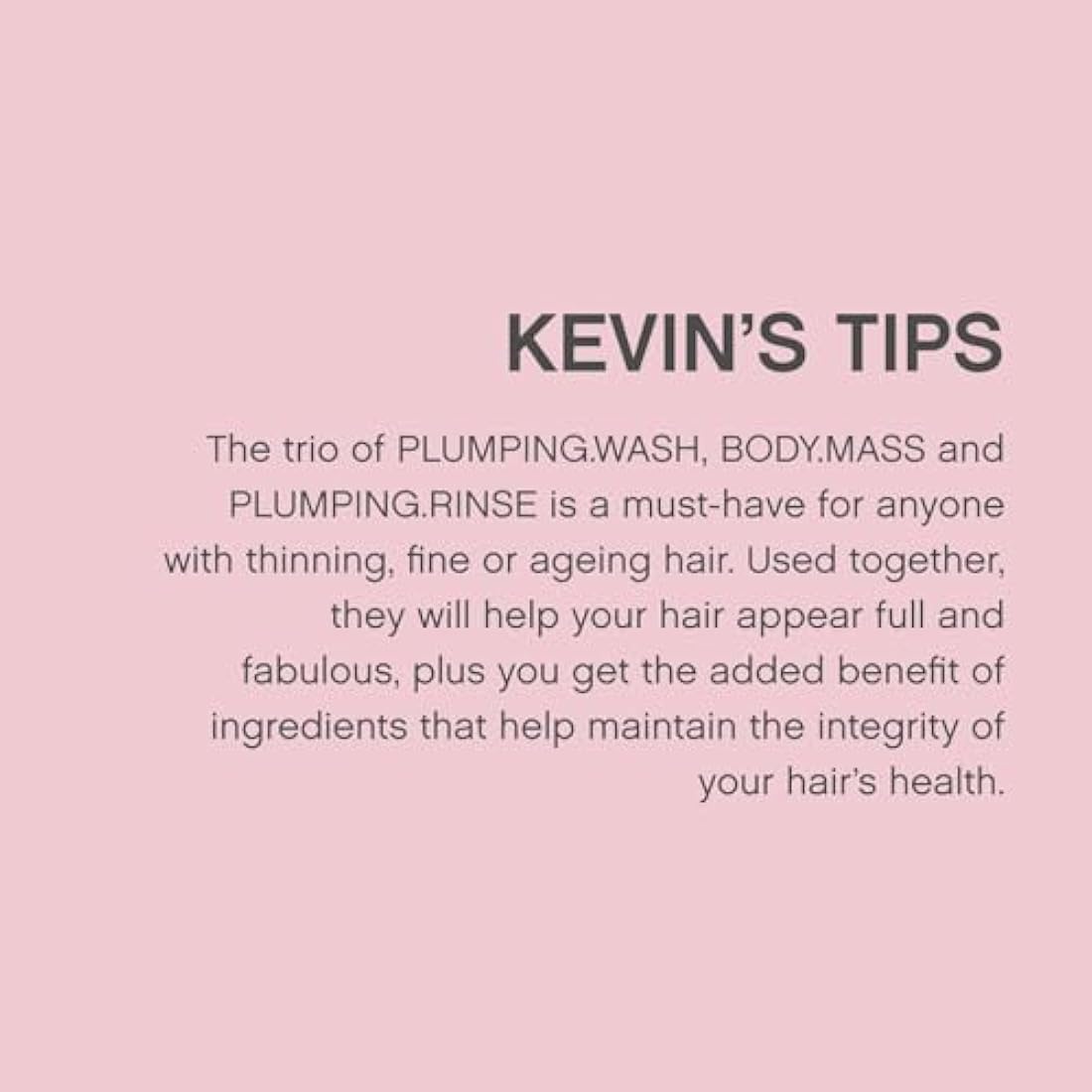 Kevin Murphy Plumping Rinse – Thickening & Strengthening Conditioner 250ml